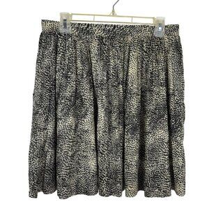 Chaudry KC NEW Mini Skirt Animal Print Size Large Lightweight Lined Neutral